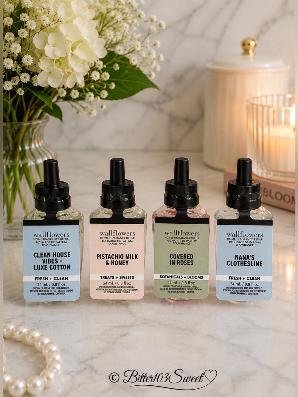 Bath & Body Works Wallflowers Fragrance Refills – Set of 4 Assorted Scents